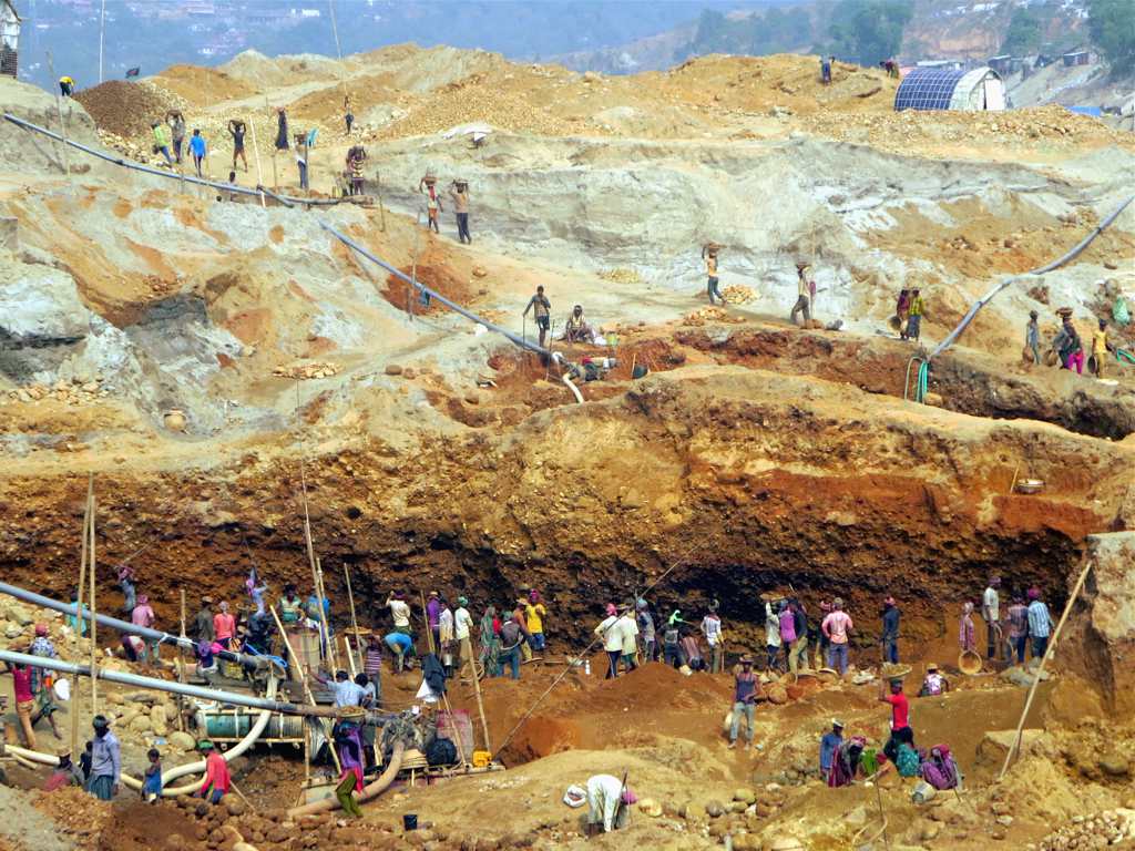 workers in a stone quarry